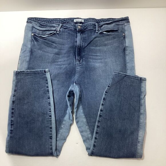 Good American Two Toned High Waisted Size 24 Jeans - Picture 3 of 10
